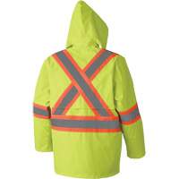 5609 Combinaison de pluie imperm&eacute;able 210D, Polyester/PVC, T-petit, Jaune lime haute visibilit&eacute; Solutions industrielles ALPHA