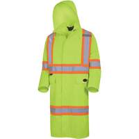 5631 Manteau long imperm&eacute;able The Rock 300D, Polyester, Petit, Jaune lime haute visibilit&eacute; Solutions industrielles ALPHA