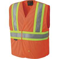 6914A Veste de s&eacute;curit&eacute; ignifug&eacute;e, Orange haute visibilit&eacute;, Moyen/Petit, Polyester Solutions industrielles ALPHA