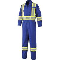 7706 Combinaison ignifuge FR-Tech avec fermetures &agrave; glissi&egrave;re aux jambes, Taille 36, Bleu royal, 9,7 cal/cm² Solutions industrielles ALPHA