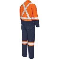 7702BB Combinaison de s&eacute;curit&eacute; FR-Tech 2 tons, Taille 36, Bleu marin/Orange, 10 cal/cm² Solutions industrielles ALPHA