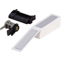 Raised Panel Labels, Polyester, 1" L x 4" H, White Solutions industrielles ALPHA