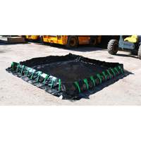 Berme Ultra-Containment Berm, Capacit&eacute; 179 gal. US, 4' la x 6' lo x 12" h, Paroi &agrave; piquets Solutions industrielles ALPHA