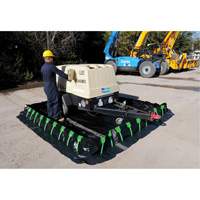 Berme Ultra-Containment Berm, Capacit&eacute; 179 gal. US, 4' la x 6' lo x 12" h, Paroi &agrave; piquets Solutions industrielles ALPHA