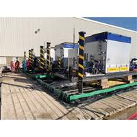 Berme Ultimate Copolymer 2000 Ultra-Containment Berm, Capacit&eacute; 179 gal. US, 4' la x 6' lo x 12" h, Support &agrave; charni&egrave;re Solutions industrielles ALPHA