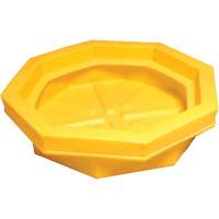 Ultra-Drum Tray sans grille, 32" lo x 32" la x 8,1" h, Cap. de d&eacute;versement 22,8 gal. US Solutions industrielles ALPHA