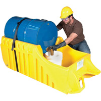 Drum Dolly, 26.5" L x 26.5" W x 5" H, 800 US gal. Spill Cap. Solutions industrielles ALPHA