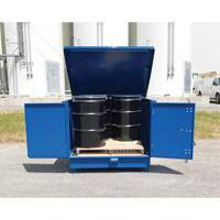 Ultra-Hard Top S4 Steel Spill Pallet, 61" L x 54.4" W x 52" H, 4700 lbs. Load Capacity Solutions industrielles ALPHA