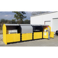 P16 Plus Ultra-Hard Top Spill Pallets sans drain, 250" lo x 79" la x 62" h, Capacit&eacute; de charge 9000 lb Solutions industrielles ALPHA