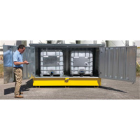 Steel Ultra-Twin IBC Hard Top, 123.4" L x 73.4" W x 66.4" H, 12250 lbs. Load Capacity Solutions industrielles ALPHA