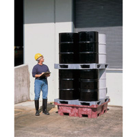 4-Drum Ultra-Spill King&reg; Flat Deck Spill Pallet, 85 US gal. Spill Capacity, 51" x 51" x 17.5" Solutions industrielles ALPHA