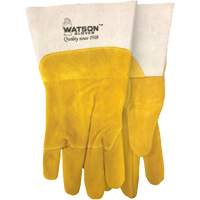 Gants de soudure robustes, Cuir fleur de ch&egrave;vre/Cuir de vache refendu, Taille Moyen Solutions industrielles ALPHA