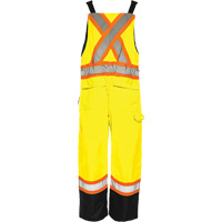 Salopette de s&eacute;curit&eacute; dhiver TO1, Polyester, Petit, Noir/Jaune lime haute visibilit&eacute; Solutions industrielles ALPHA
