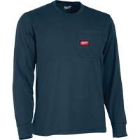 T-shirt &agrave; manches longues avec poches Gridiron, Hommes, Petit, Bleu Solutions industrielles ALPHA