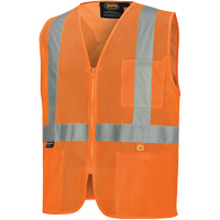 6943 Gilet de s&eacute;curit&eacute; &agrave; mailles ignifuge, Orange haute visibilit&eacute;, Petit, Polyester Solutions industrielles ALPHA