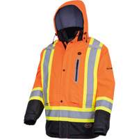 5407 Manteau de s&eacute;curit&eacute; imperm&eacute;able, isol&eacute;e et chauff&eacute;e, Hommes, Petit, Orange haute visibilit&eacute; Solutions industrielles ALPHA