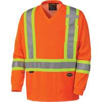 6984 Traffic Micro Mesh Long-Sleeved Safety Shirt, Small, High Visibility Orange Solutions industrielles ALPHA