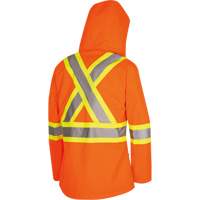 5626W The Rock Women's 300D  Quilted Safety Parka, Polyester/Polyurethane, High Visibility Orange, X-Small Solutions industrielles ALPHA