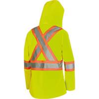 5628W The Rock Women's 300D  Quilted Safety Parka, Polyester/Polyurethane, High Visibility Lime-Yellow, X-Small Solutions industrielles ALPHA