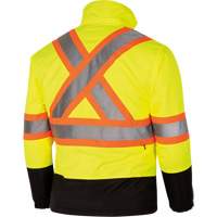 5771 Waterproof Reversible Safety Jacket, Polyester/Polyurethane, High Visibility Lime-Yellow, Small Solutions industrielles ALPHA