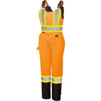 5040BBW Combinaison de s&eacute;curit&eacute; imperm&eacute;able haute visibilit&eacute; pour femmes, Polyester, T-petit, Noir/Orange haute visibilit&eacute; Solutions industrielles ALPHA