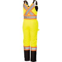 5041BBW Combinaison de s&eacute;curit&eacute; imperm&eacute;able haute visibilit&eacute; pour femmes, Polyester, T-petit, Noir/Jaune lime haute visibilit&eacute; Solutions industrielles ALPHA