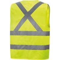6886 High-Visibility Tricot Safety Vest, High Visibility Lime-Yellow, Small, Polyester Solutions industrielles ALPHA
