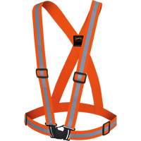 5496 Bretelles de s&eacute;curit&eacute; haute visibilit&eacute;, Orange haute visibilit&eacute;, Couleur r&eacute;fl&eacute;chissante Argent, Taille unique Solutions industrielles ALPHA