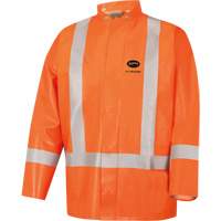 5990J Super Heavy-Duty FR/Arc Resistant Safety Rain Jacket, Small, High Visibility Orange, 11 cal/cm² Solutions industrielles ALPHA