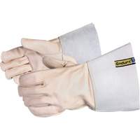 Gants pour soudeur avec coutures externes en Kevlar, Cuir de vache refendu, Taille 7 Solutions industrielles ALPHA