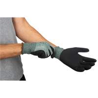 Gants &eacute;cologiques enduits &agrave; prise cr&ecirc;p&eacute;e, 9, R&ecirc;vetement Mousse de latex, Calibre 15, Enveloppe en Nylon/rPET Solutions industrielles ALPHA