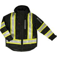 Ripstop 4-in-1 Safety Jacket, Polyester, Black, X-Small Solutions industrielles ALPHA
