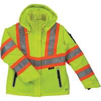 Womens Insulated Flex Safety Jacket, Polyester, High Visibility Lime-Yellow, X-Small Solutions industrielles ALPHA
