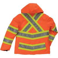 Womens Insulated Flex Safety Jacket, Polyester, High Visibility Orange, X-Small Solutions industrielles ALPHA