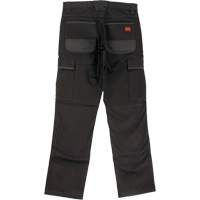 Pantalon de travail WP100, Coton/Spandex, Noir, Taille 0, Entrejambe 30 Solutions industrielles ALPHA