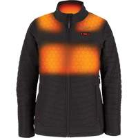 Manteau chauffant M12 Axis avec pile, Femmes, Grand, Noir Solutions industrielles ALPHA