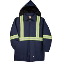 Premium Duck Parka with Reflective Material, Navy Blue, Small Solutions industrielles ALPHA