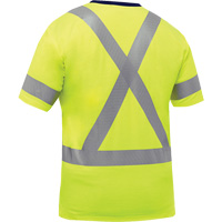 Bisley&reg; X-Back Short Sleeve Shirt, Poly-Cotton, Small, High Visibility Lime-Yellow Solutions industrielles ALPHA