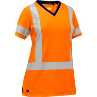 Bisley&reg; Women's X-Back Short Sleeve Shirt, Poly-Cotton, Small, High Visibility Orange Solutions industrielles ALPHA