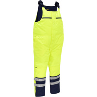 Salopette pour le froid extr&ecirc;me Bisley, Polyester, Petit, Jaune lime haute visibilit&eacute; Solutions industrielles ALPHA