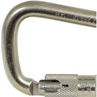 CP-03015-1 Zinc Plated Carabiner with 1" Gate Opening, Steel Solutions industrielles ALPHA