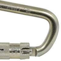 CP-03015-1 Zinc Plated Carabiner with 1" Gate Opening, Steel Solutions industrielles ALPHA