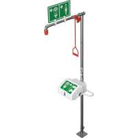 Douche combin&eacute;e avec cuvette ferm&eacute;e en ABS et entr&eacute;e inf&eacute;rieure, Socle Solutions industrielles ALPHA