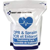 9-Piece CPR & Sprains Refill Pack for Emergency Response First Aid Kit Solutions industrielles ALPHA