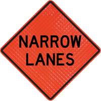 Quadra Flex Roll-Up Sign with Traffic Control Person Ahead Symbol Solutions industrielles ALPHA