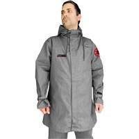Manteau CoreMAX FR 35" avec capuchon attach&eacute;, Petit, Gris Solutions industrielles ALPHA