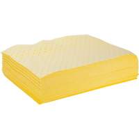 Bonded Sorbent Pads, Hazmat, 15" x 19", 8 gal. Absorbancy Solutions industrielles ALPHA