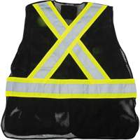 CSA Compliant Surveyor Vest, Black, Medium, Polyester Solutions industrielles ALPHA