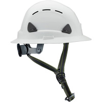 Casque Fibre Metal de style escalade avec bordure compl&egrave;te, R&eacute;pond aux normes CSA type 2, Suspension Rochet, Ventil&eacute; Solutions industrielles ALPHA