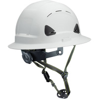 Casque Fibre Metal de style escalade avec bordure compl&egrave;te, R&eacute;pond aux normes CSA type 2, Suspension Rochet, Ventil&eacute; Solutions industrielles ALPHA